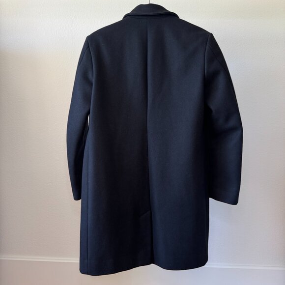 Everlane The Italian ReWool Trench Coat Black Size Small (Petite) - Picture 3 of 16